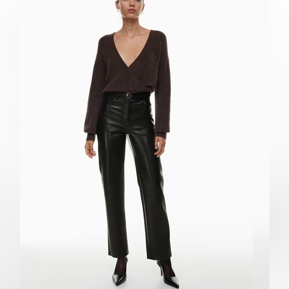 Aritzia Pants - Wilfred Aritzia Black Leather Pants